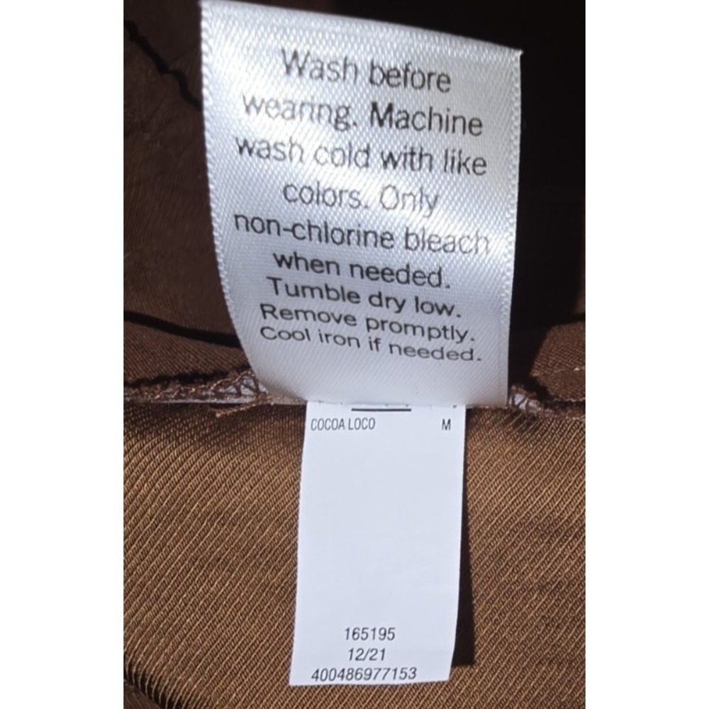 Nine West Shorts Brown Lightweight Pockets Stretch Beach Resort Womens Sz M - Picture 7 of 7
